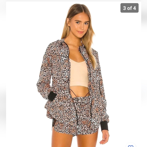 Free People Jackets & Blazers - free people movement: run wild jacket - leopard print size S